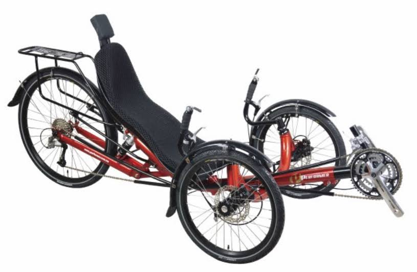 Performer JC-26X Rear Suspension Recumbent Trike Tricycle Pearl Blue