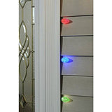 GE Color Effects 50-Count 32.67-ft Multi-Function Color Changing C9 LED Plug-In Indoor/Outdoor Christmas String Lights Energy St