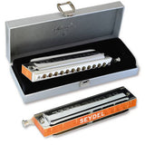 SEYDEL Chromatic Deluxe Steel Solo Harmonica Low F