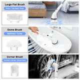 VAVSEA Electric Spin Scrubber,Cleaning Brush for Bathroom,1.5H 300RPM Shower Scrubber Kit for Floor Tile Bathtub,51 inch