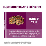 Host Defense, Turkey Tail Capsules, Natural Immune System and Digestive Support, Mushroom Supplement, Unflavored, 60