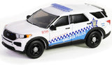 2019 Police Interceptor Utility White with Blue Graphics City of Chicago Police Department – Chicago, Illinois Hot Pursuit Series 45 1/64 Diecast Model Car by Greenlight 43030D