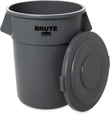 Rubbermaid Commercial FG265400GRAY BRUTE Heavy-Duty Round Waste/Utility Container, 55-gallon Lid ONLY, Gray