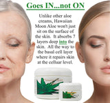 Hawaiian Moon Aloe Cream 9 Ounce Jar and Two Travel Size 3/4 Ounce Jars