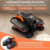 Under Desk Elliptical Machine,Morelax Ellipse Leg Exerciser for Seniors,Quiet & Portable Mini Electric Seated Pedal Exerciser & 12 Adjustable Speeds