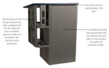 JCS wildlife Ultimate Squirrel House Nesting Box (Blue/Gray)