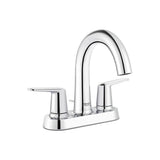 Grohe Veletto 4 in. Centerset 2-Handle High-Spout Bathroom Faucet in Starlight Chrome 20582000