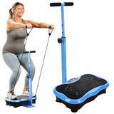 Lifepro TrimLite Vibration Plate Exercise Machine with Handlebars ?C Whole Body Vibration Machine, Ideal Lymphatic Drainage Massager ?C 99 Speed Levels, Bluetooth Speaker, Resistance Bands & Remote