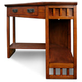 Leick Furniture Mission Corner Computer/Writing Desk, Oak