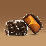 Funtasty Dark Chocolate Sea Salt Caramel Squares Candy, 2-Pound Pack