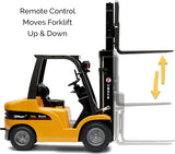 Top Race Jumbo Remote Control Forklift 13 Inch Tall, 8 Channel Full Functional Professional RC Forklift Construction Toys, High Powered Motors, 1:10 Scale – Heavy Metal – (TR-216)