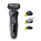 Braun Electric Razor for Men, Series 5 5018s Electric Foil Shaver with Precision Beard Trimmer, Rechargeable, Wet & Dry with EasyClean