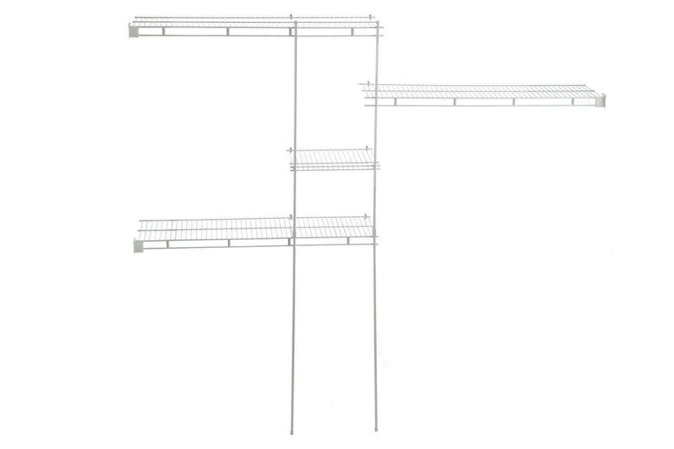 Closetmaid 1628 5ft. to 8 ft. Closet Organizer Kit White