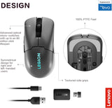 Lenovo Legion 17 Gaming Laptop Backpack and 19K DPI RGB Wireless Gaming Mouse with 6 Programmable Buttons