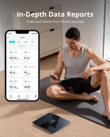 eufy Smart Scale P2 Pro, Digital Bathroom Scale with Wi-Fi Bluetooth, 16 Measurements Including Weight, Heart Rate, Body Fat, BMI, Muscle & Bone Mass, 3D Virtual Body Mode, 50 g/0.1 lb High Accuracy Pack of 2
